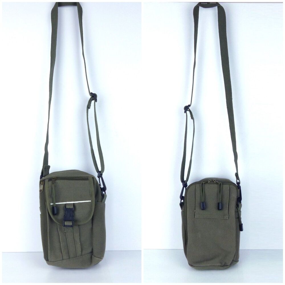 Rothco Military Canvas Shoulder Bag Olive Drab Utility Crossbody EDC Pouch